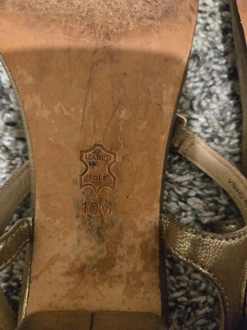 Tory Burch Satin Crystal Embellished Block Heel Sandals Gold 10M
